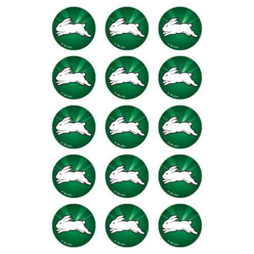 Rabbitohs NRL Edible Icing Cupcake Images - Click Image to Close